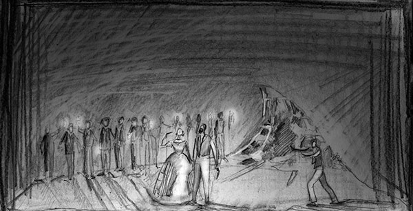 Linbury Prize 2013: Florence de Mare's design for Il furioso #2