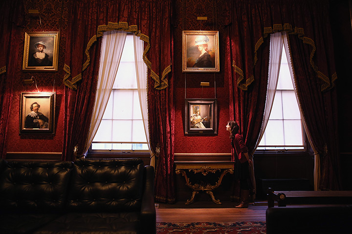 Kenwood: Johannes Vermeer's 'The Guitar Player', centre, in the Dining Room 