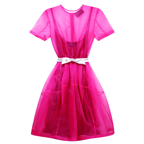 Party dresses update: Fuchsia organza dress, £289, antipodium.com 