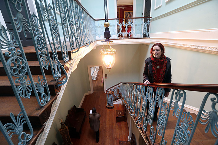 Kenwood House: Maddy Wall from English Heritage on the Great Stairs