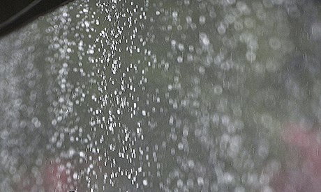 Rain falling