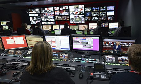 New BBC studios - brand newsroom