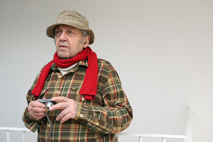 Saul Leiter: Photographer Saul Leiter on the eve of the opening of his exhibition at the