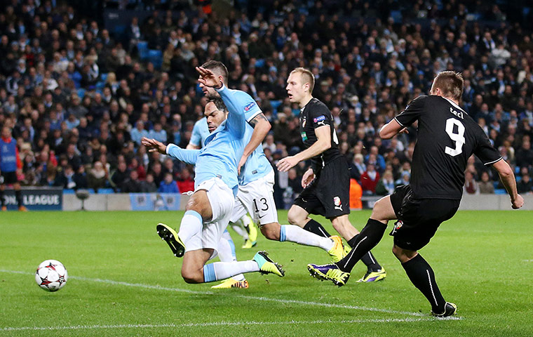 sport//: Manchester City v Viktoria Plzen