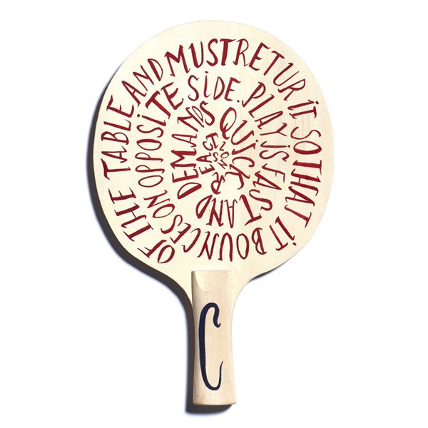 Ping pong bat design via Fivefootsix