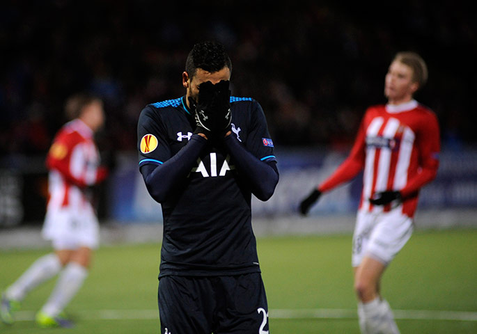 spurs: Tottenham Hotspur's Andros Townsend reacts 