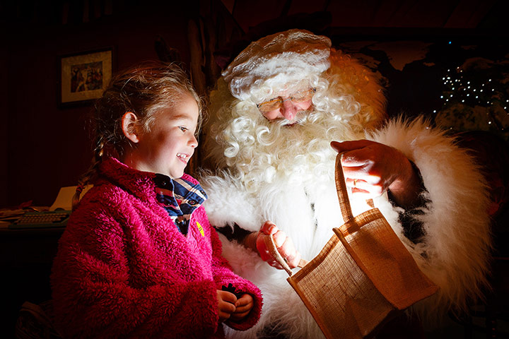 Socent Advent Calendar:: Father Christmas with child