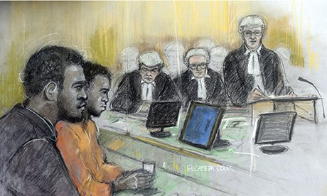 Fusilier Lee Rigby murder trial sketch