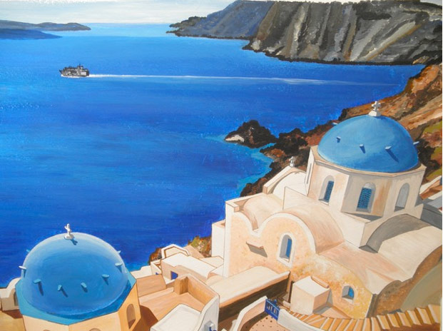 Share your art: buildings: Santorini