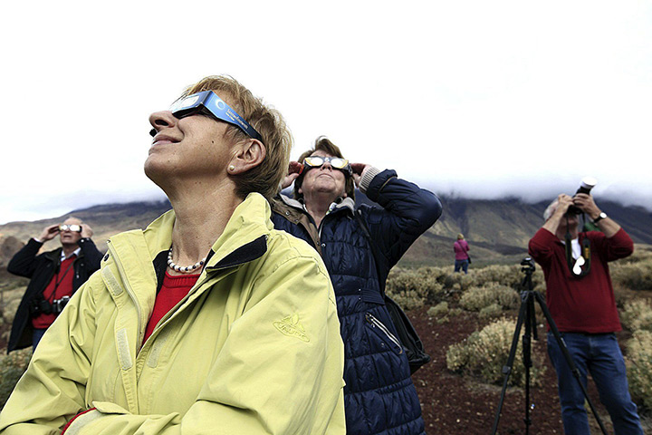 eclipse: Partial solar eclipse in Tenerife