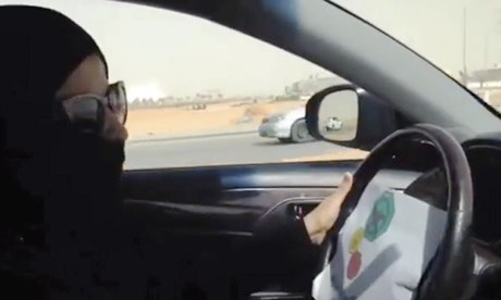 Saudi woman driving