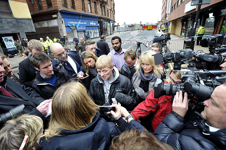 Clutha crash: Glasgow resident John McGarrigle speaks to reporters