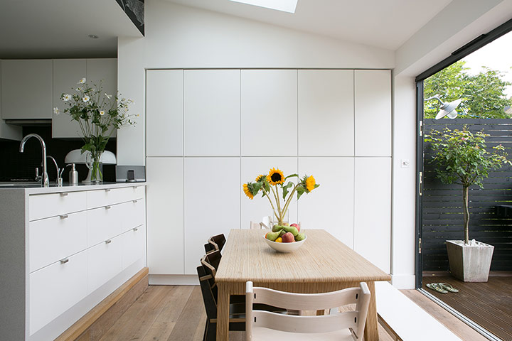 Homes - Homes for Heroes: interior of kitchen area with cupboards