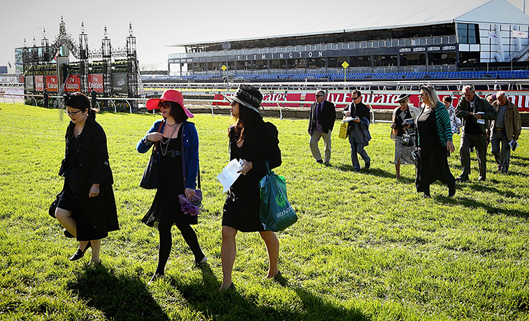 Melbourne Cup: Race goers arrive early