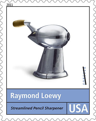 Raymond Loewy designs: A postage stamp honouring Raymond Loewy Design series. Loewy designed the U