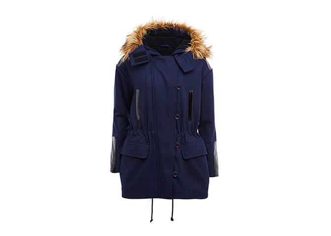 Winter parkas: Winter parkas - blue with black zips by ASOS