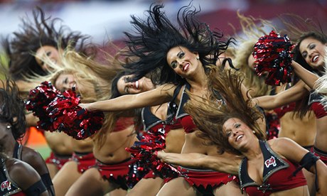 Tampa Bay Buccaneers cheerleaders in action