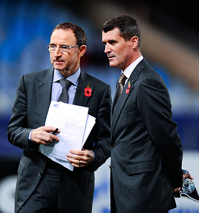 united: New Ireland Manager Martin O'Neill and his assistant Roy Keane