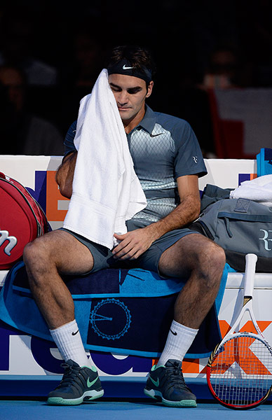 ATP Tennis: Dejected Roger Federe