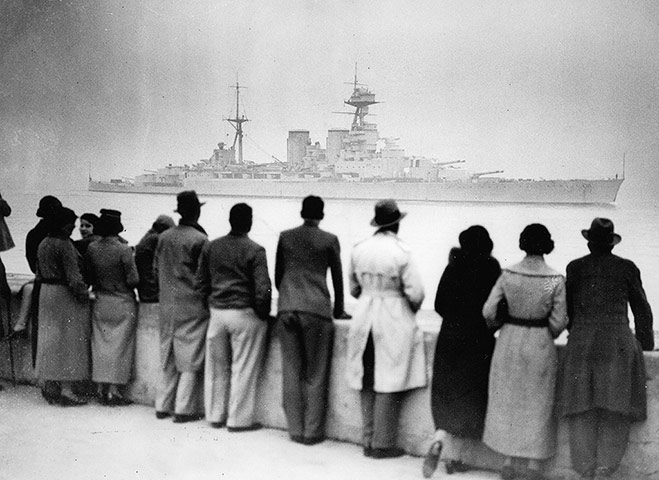BAE job losses: HMS Hood arrives in Portsmouth