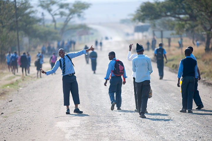 International Journalism: Schoolboys walking home in KwaZulu-Natal, South Africa