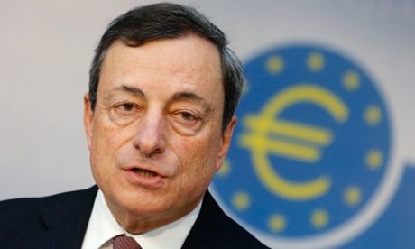 The President of the European Central Bank, ECB, Mario Draghi.