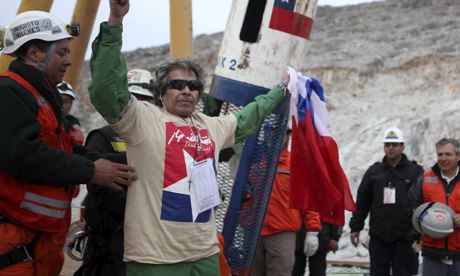 Chilean miner at San Jose mine