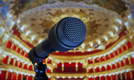 Concept/Close view on microphone 