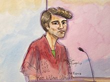 Esboço sala Tribunal de Ross Ulbricht