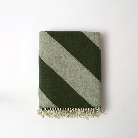 Homes - wishlist: green striped blanket