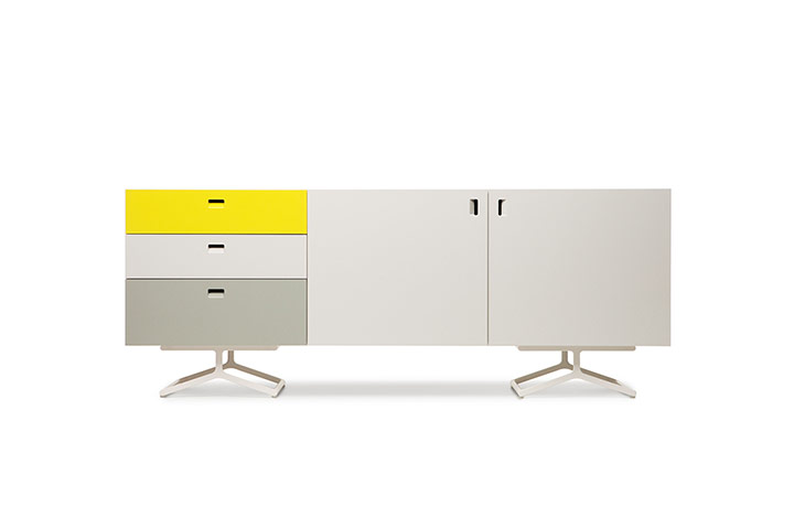 Homes - wishlist: yellow and grey cabinet
