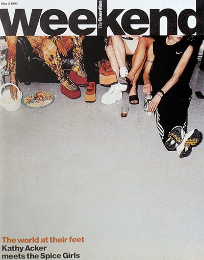 Big Picture - Weekend : cover of weekend magazine with crop of spice girls