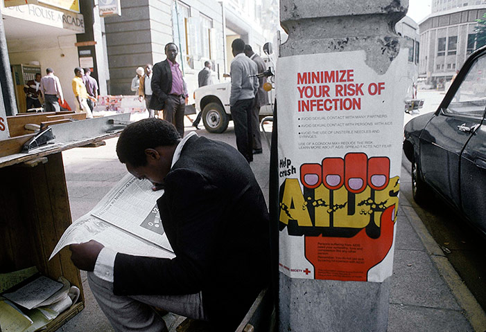 Kenya at 50: A view of Red Cross posters warning against Aids