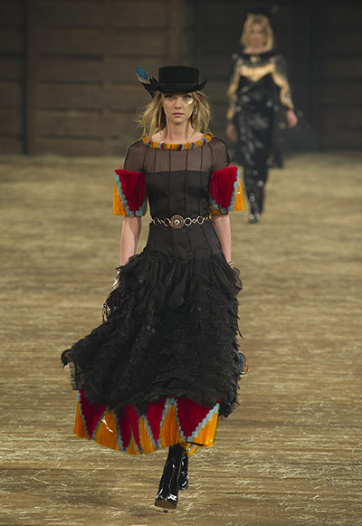 Chanel in Dallas: A model walks the runway during the Chanel 