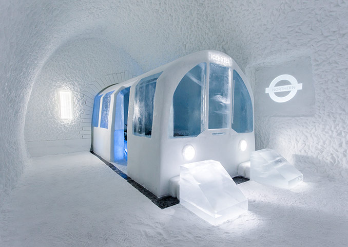 Icehotel, Sweden: Mind the gap art suite, Icehotel