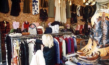A vintage shop: where shoppers are 'surrounded by stories'.