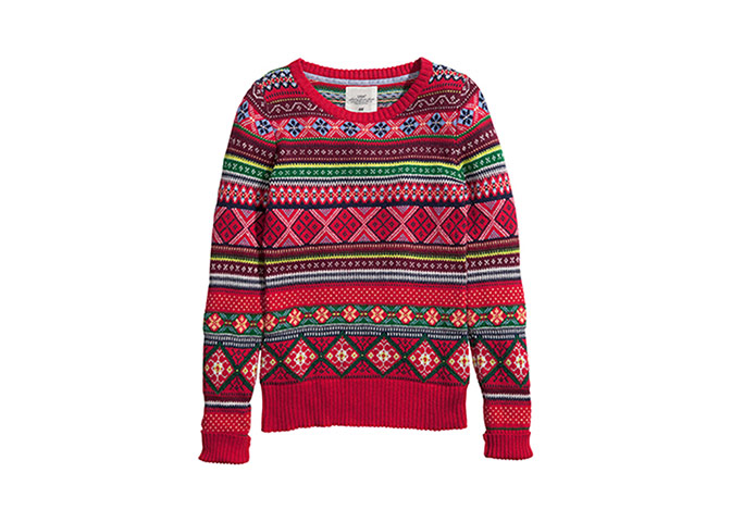 Christmas Jumpers: Christmas jumpers - red multi fairisle jumper by H&M