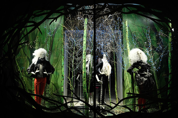 Christmas windows: Fenwicks Christmas window display on Bond Street