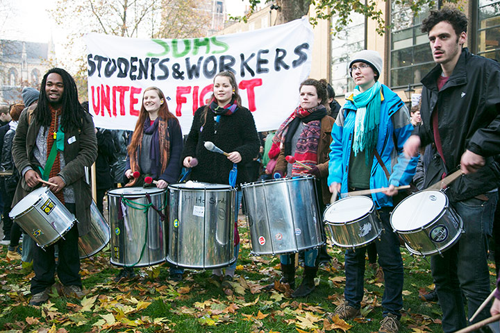 Cops off campus protest: Lou Macnamara photo from protest