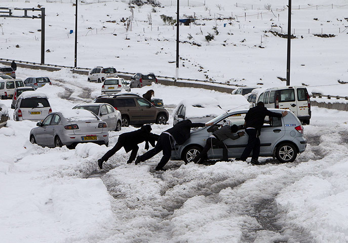 Middle East under snow – in pictures