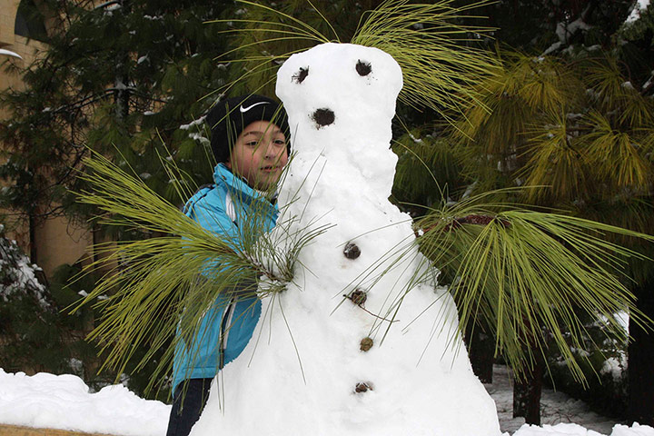 Middle East under snow – in pictures
