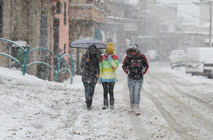 Middle East under snow – in pictures