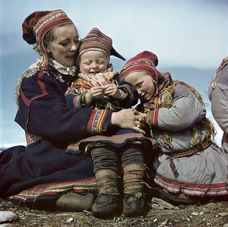 A Lapp family in Norway, 1951