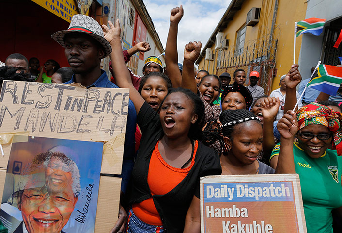 Nelson Mandela: Late South African president Nelson Mandela cortege