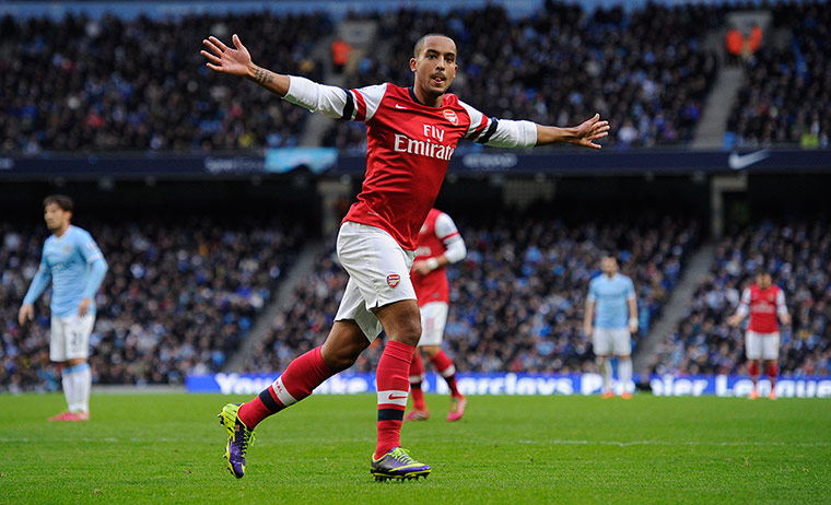 Arsenal Update 2: Theo Walcott celebrates his 2nd goal