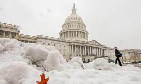 Snowstorm Hits Major Cities In United States and capitol 