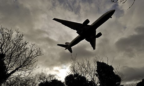 A British Airways plane prepares to land at Heathrow