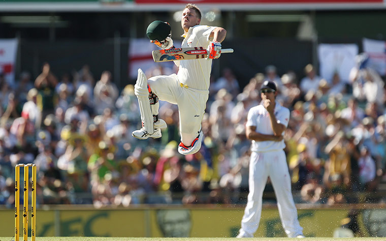 third test day 3 pt 2: David Warner celebrates his century