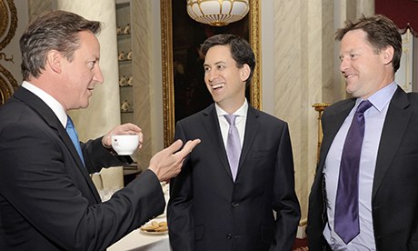 David Cameron, Ed Miliband, Nick Clegg