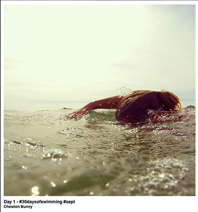 Big Picture - swimming: woman swimming in sea